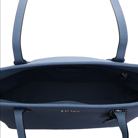 💕NWT! Coach Blue Leather Zip Tote - Picture 3 of 7